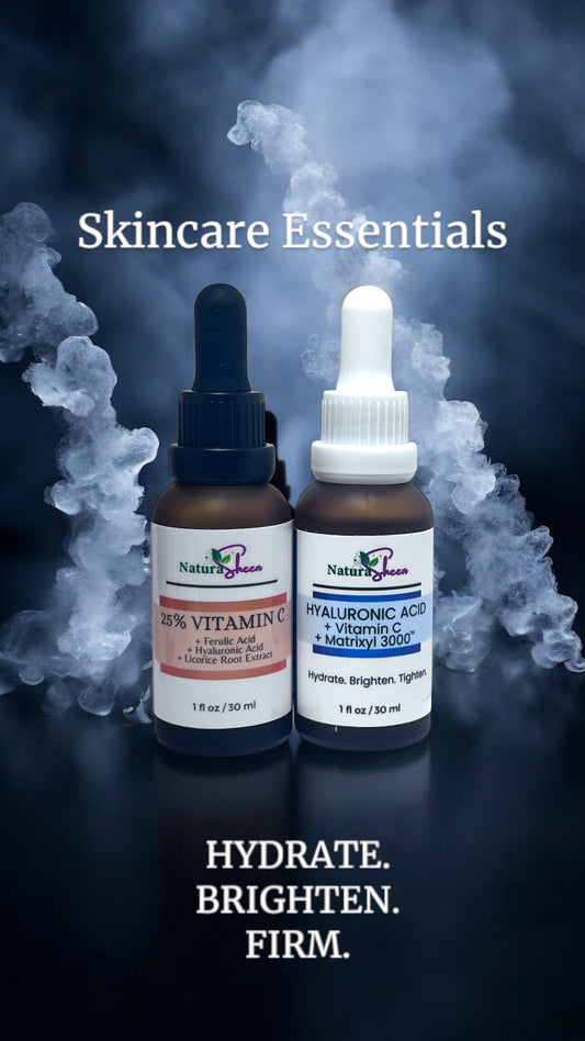 GLOW BOOSTER DUO VITAMIN C SERUM, HYALURONIC ACID, MATRIXYL3000 , GLOW UP, BRIGHTENING, HYDRATING, FIRMING, GLASS SKIN,