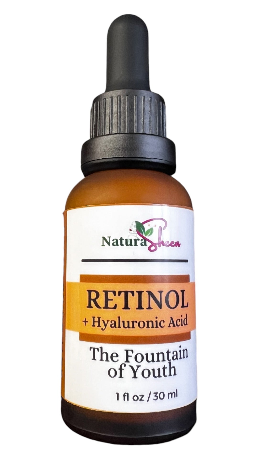 1% RETINOL + Hyaluronic Acid “The Fountain of Youth” Serum. Retinol, Hyaluronic Acid, Licorice Extract,