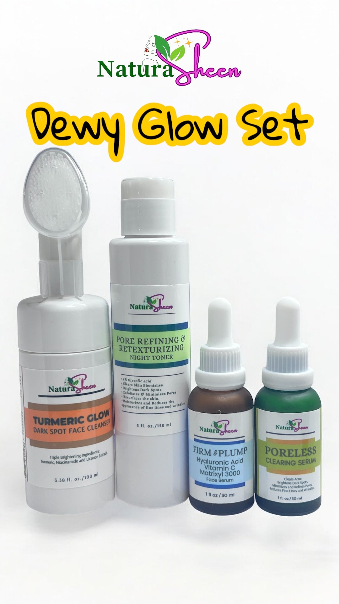 DAILY GLOW ESSENTIALS. NATURASHEEN 3 Step Skin Care - From Dull to Glowing Skin!