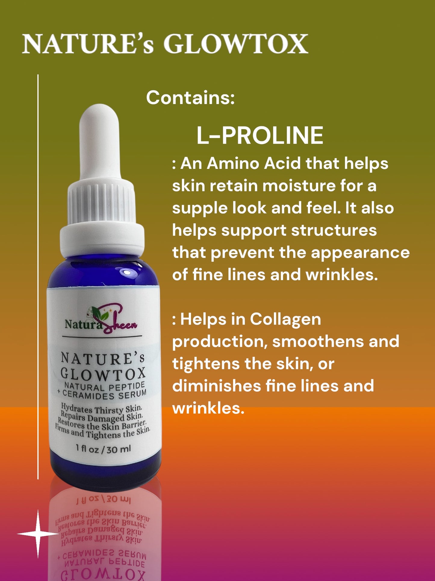 NATURE’s GLOWTOX SERUM 30ml (Hydrate, Repair, Firms & Tightens)