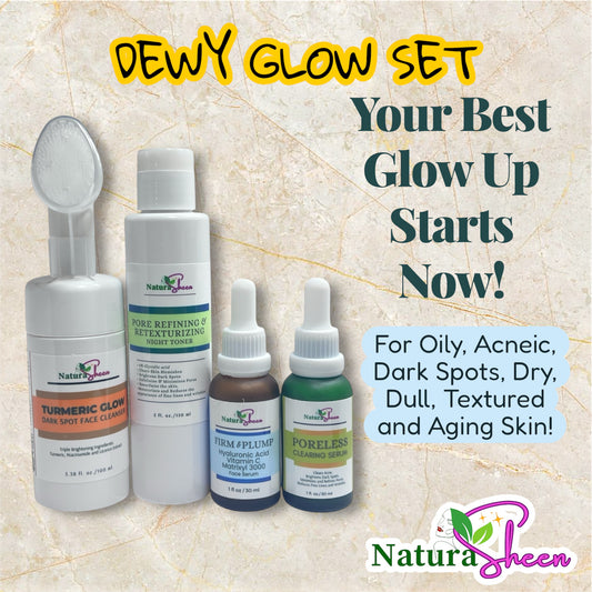 DAILY GLOW ESSENTIALS. NATURASHEEN 3 Step Skin Care - From Dull to Glowing Skin!