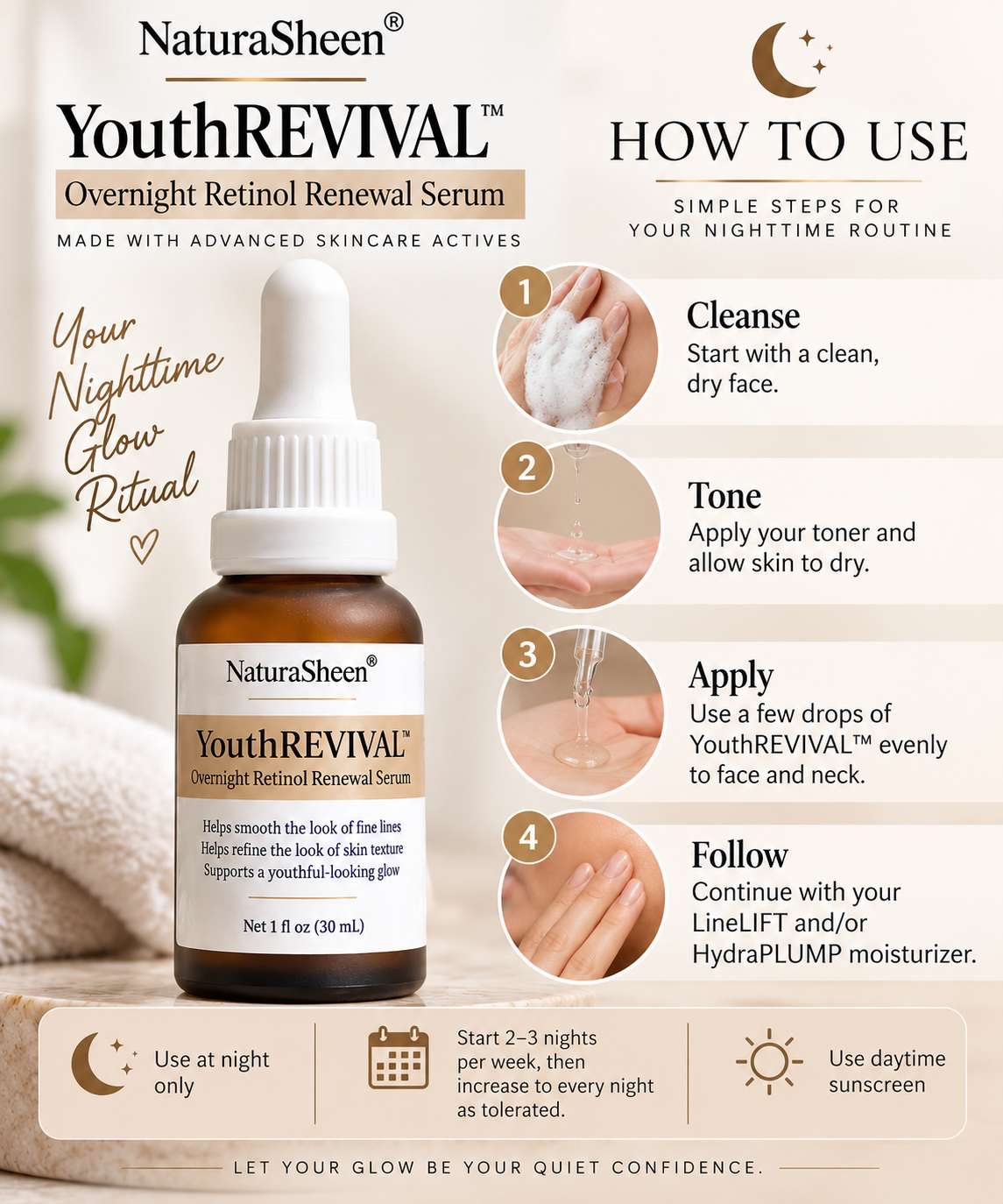 YouthREVIVAL™ Overnight Retinol Renewal Serum