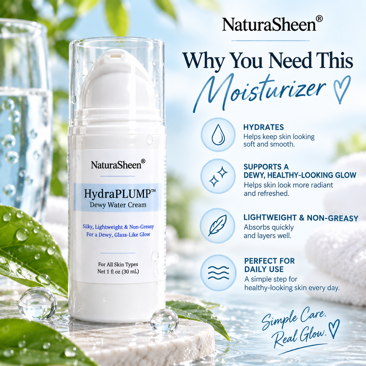 HydraPLUMP™ Dewy Water Cream.