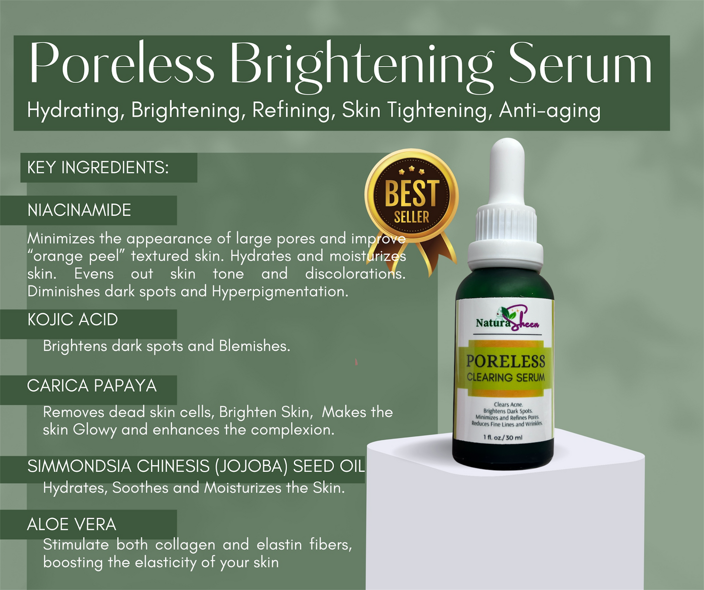 Clear Skin Duo for Acne, Dark Spot, Dull Skin, Large Pores, Fine Lines