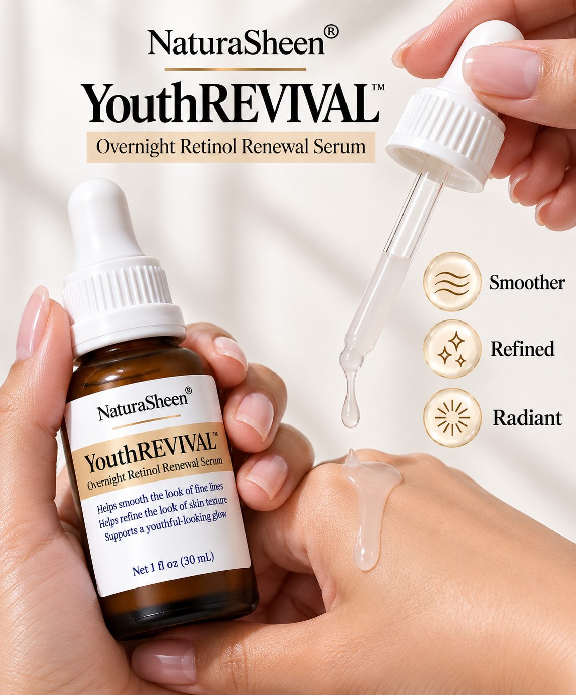 YouthREVIVAL™ Overnight Retinol Renewal Serum