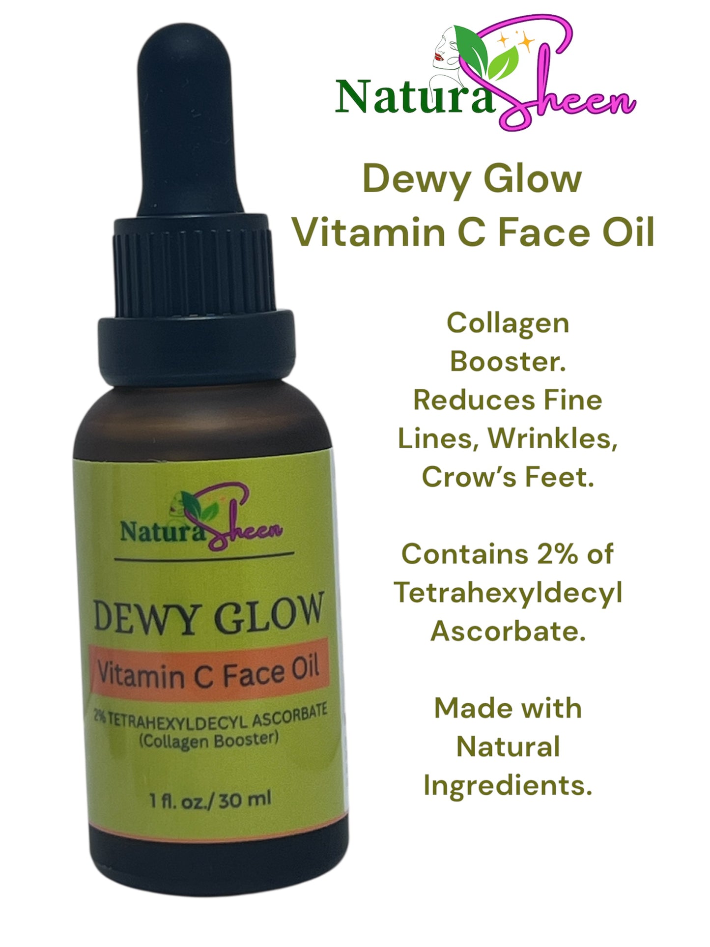 DEWY GLOW Vitamin C Face Oil 1oz/ 30ml