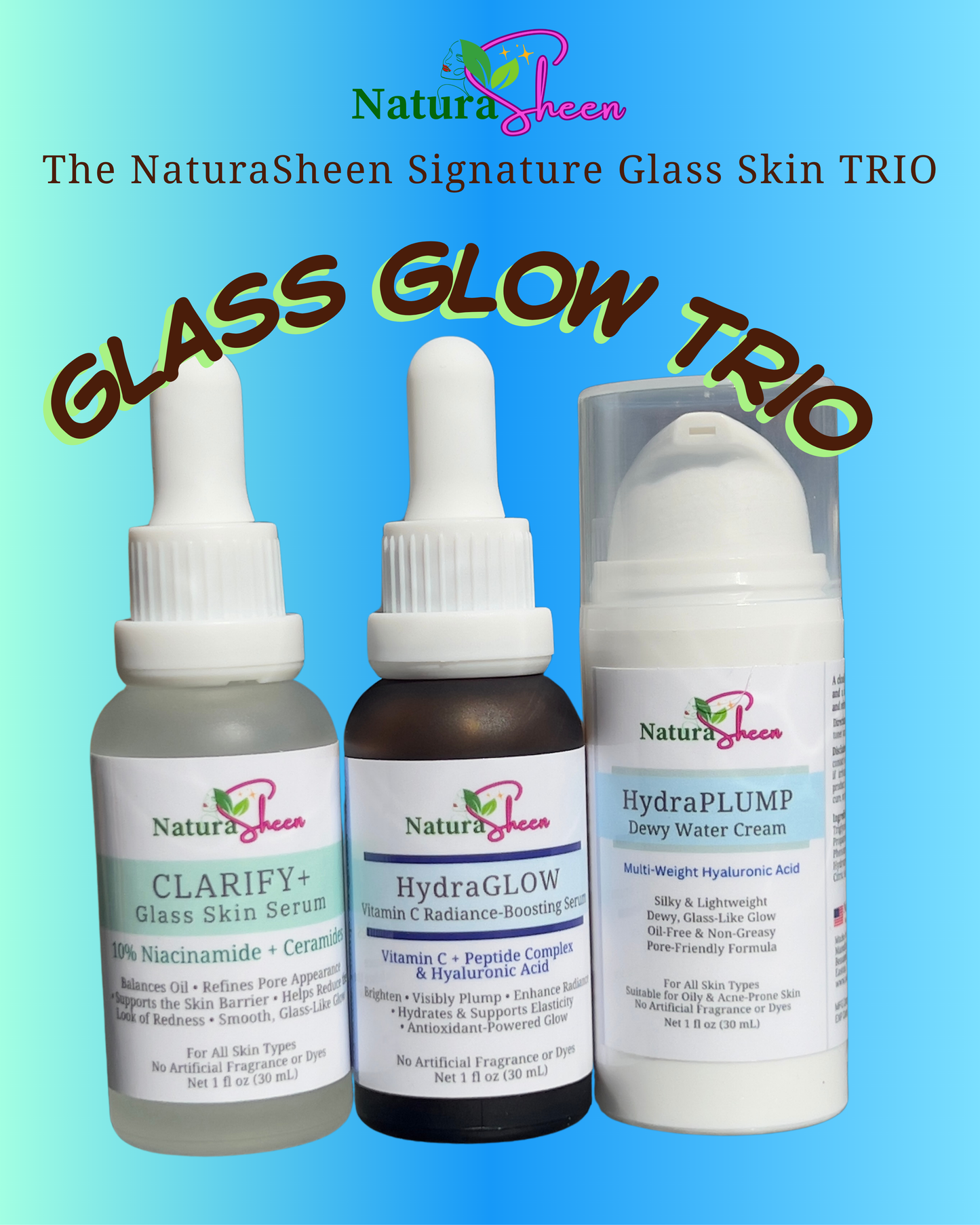 NATURASHEEN GLASS GLOW TRIO