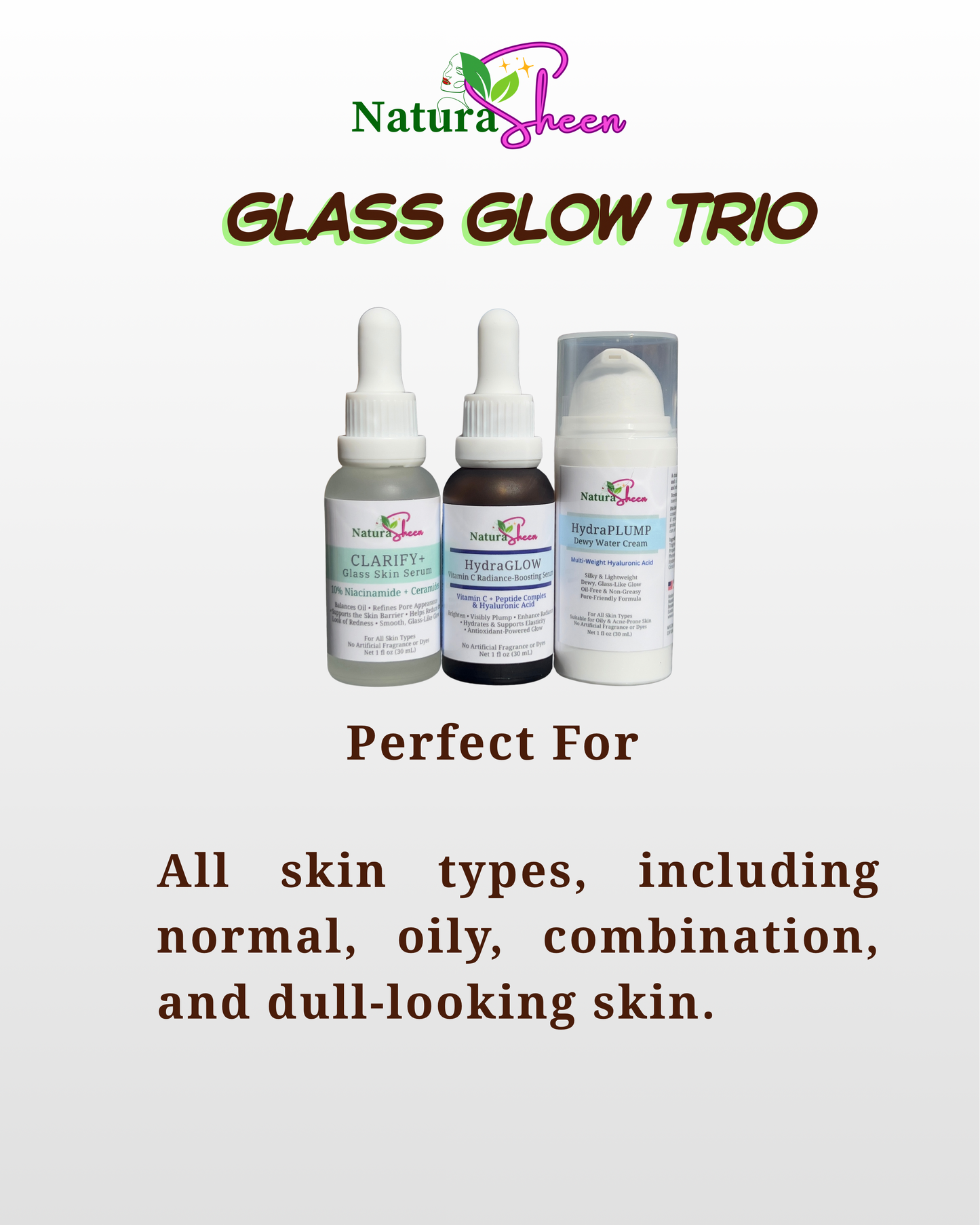 NATURASHEEN GLASS GLOW TRIO