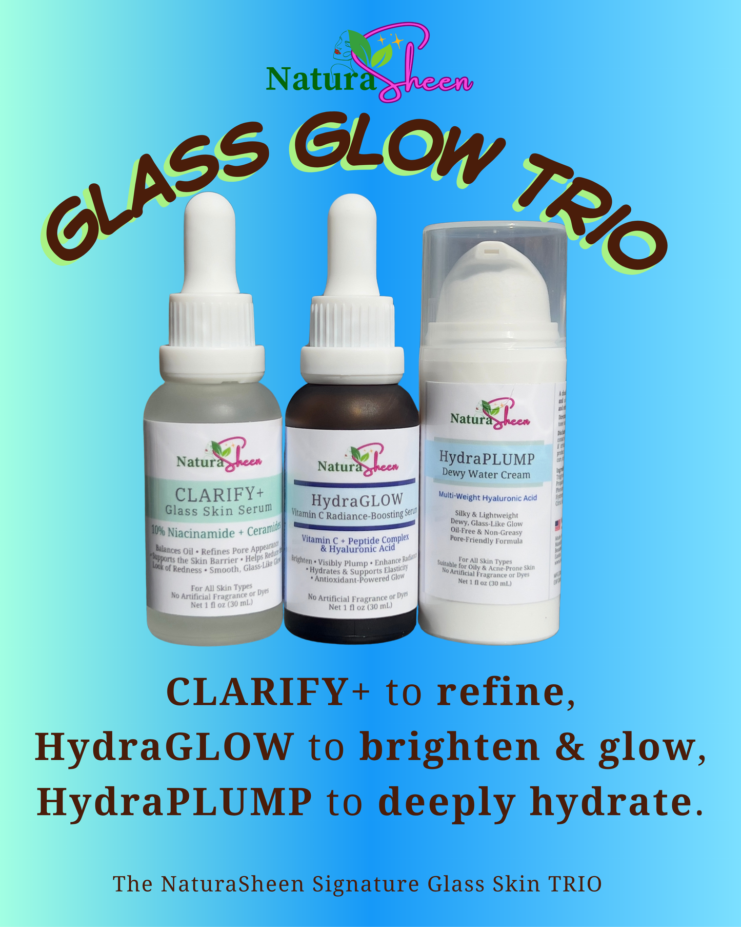 NATURASHEEN GLASS GLOW TRIO