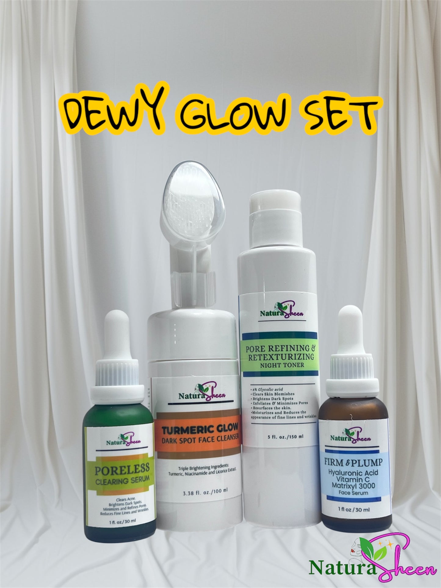 DAILY GLOW ESSENTIALS. NATURASHEEN 3 Step Skin Care - From Dull to Glowing Skin!