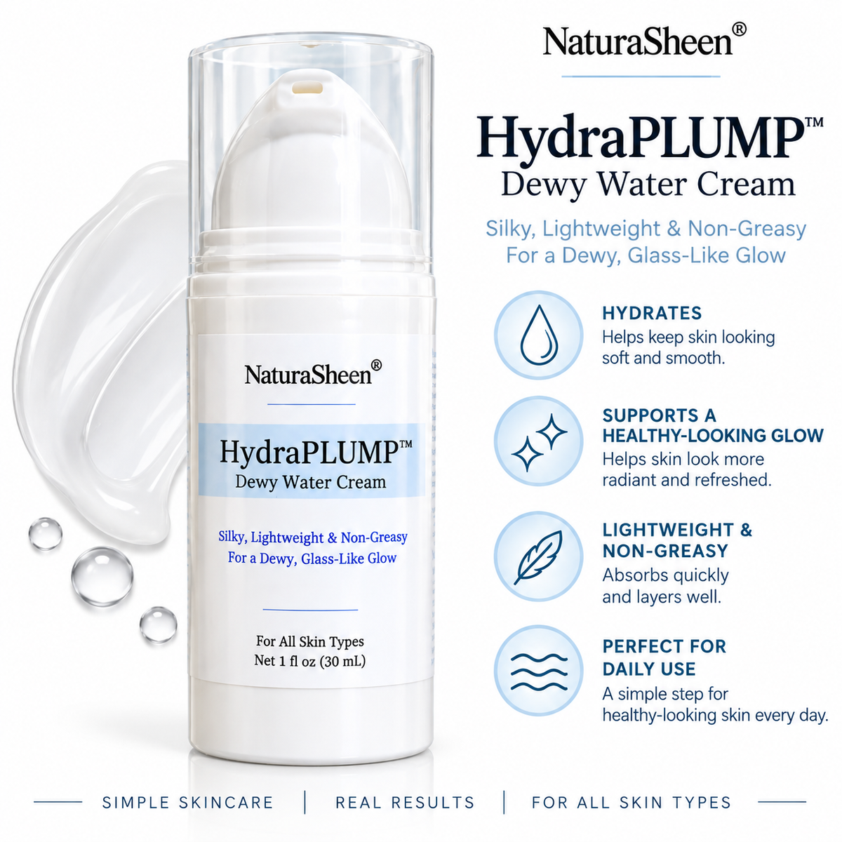 HydraPLUMP™ Dewy Water Cream.
