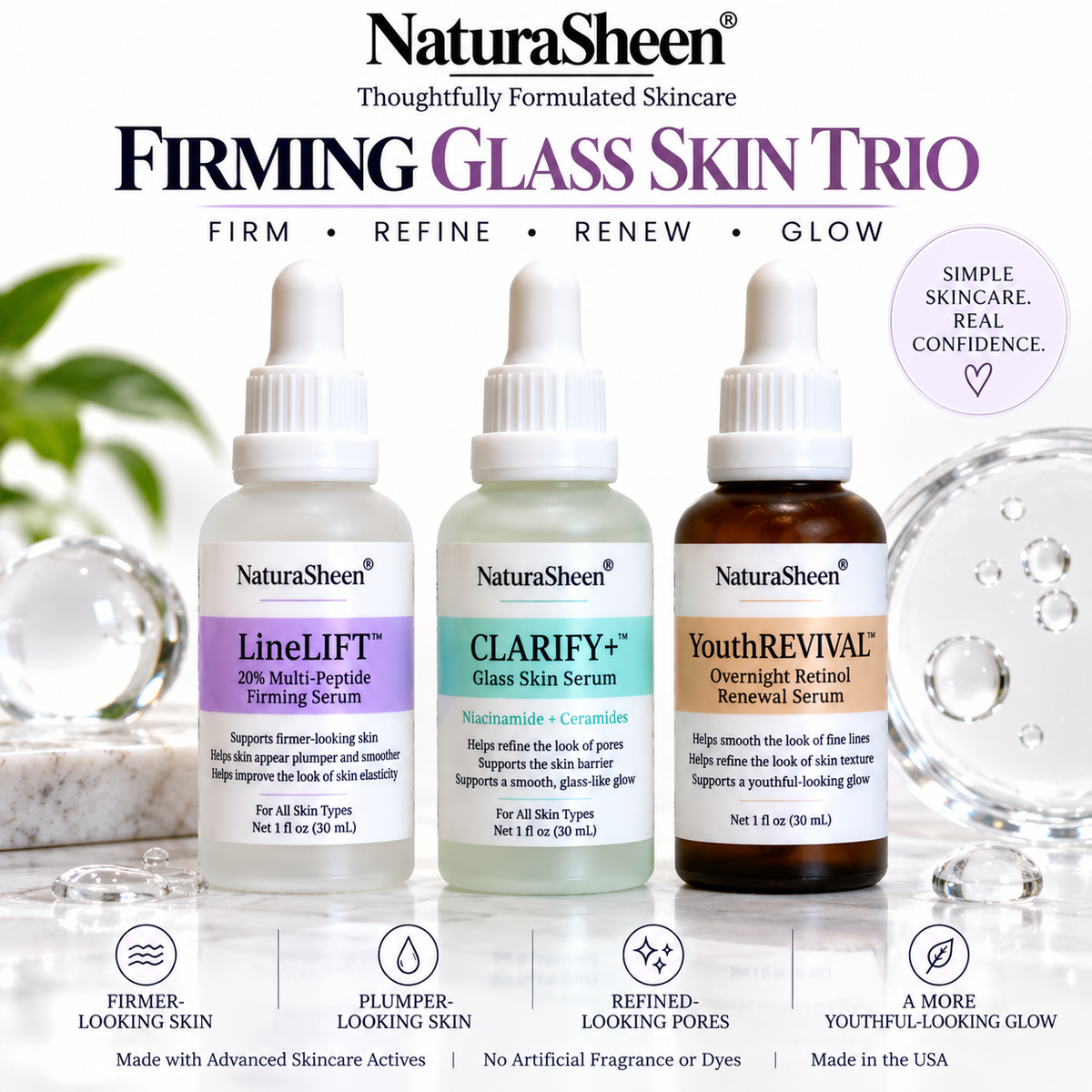 Firming Glass Skin Set — AM + PM Skincare Routine