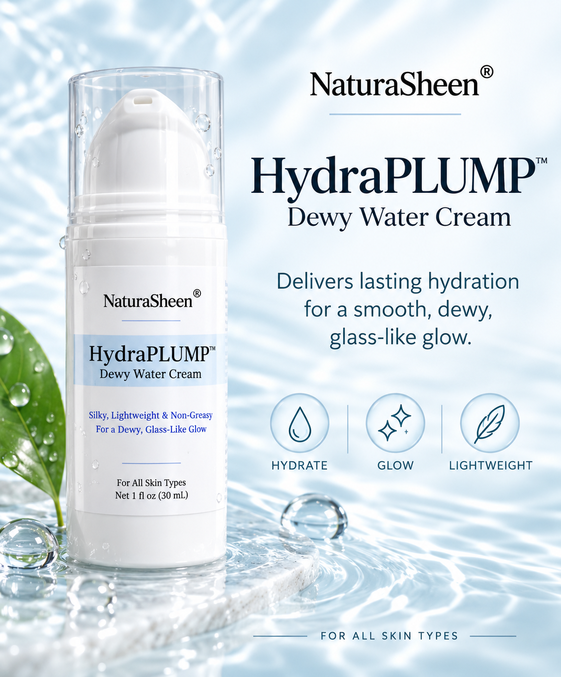 HydraPLUMP™ Dewy Water Cream.