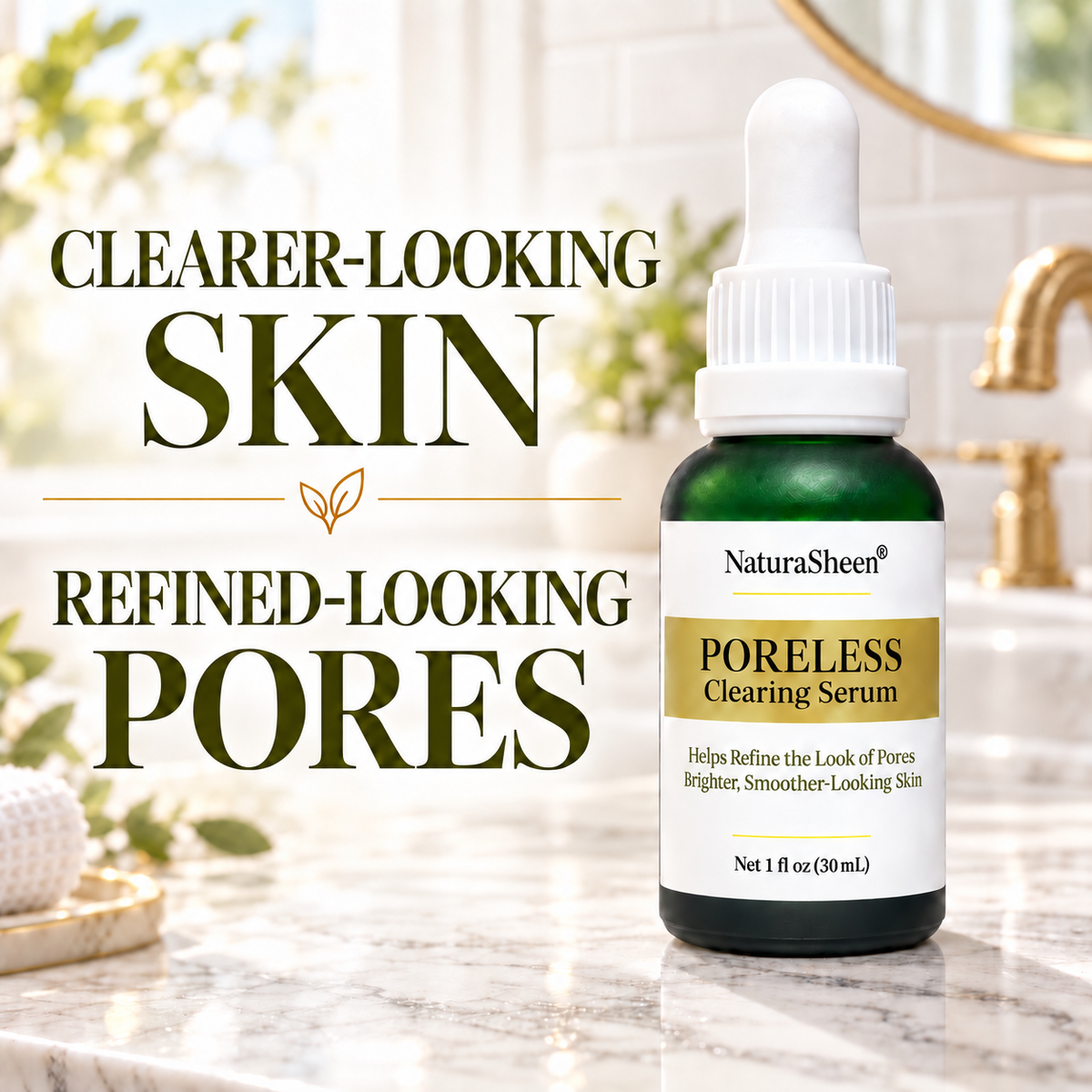 PORELESS Clearing Serum – Kojic Acid + Niacinamide | 1 fl oz Naturasheen