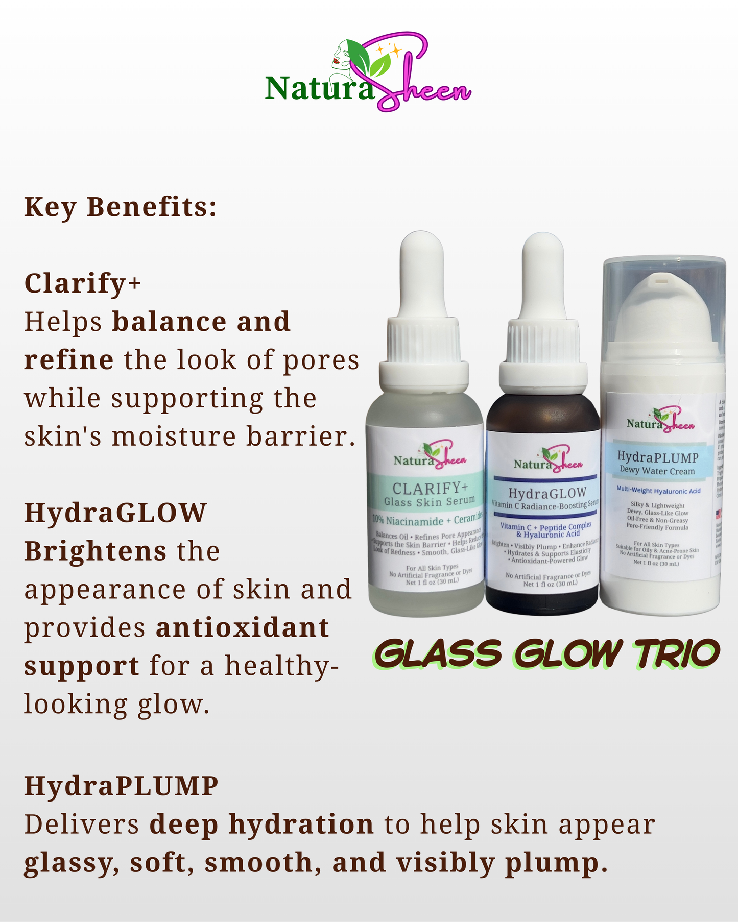 NATURASHEEN GLASS GLOW TRIO