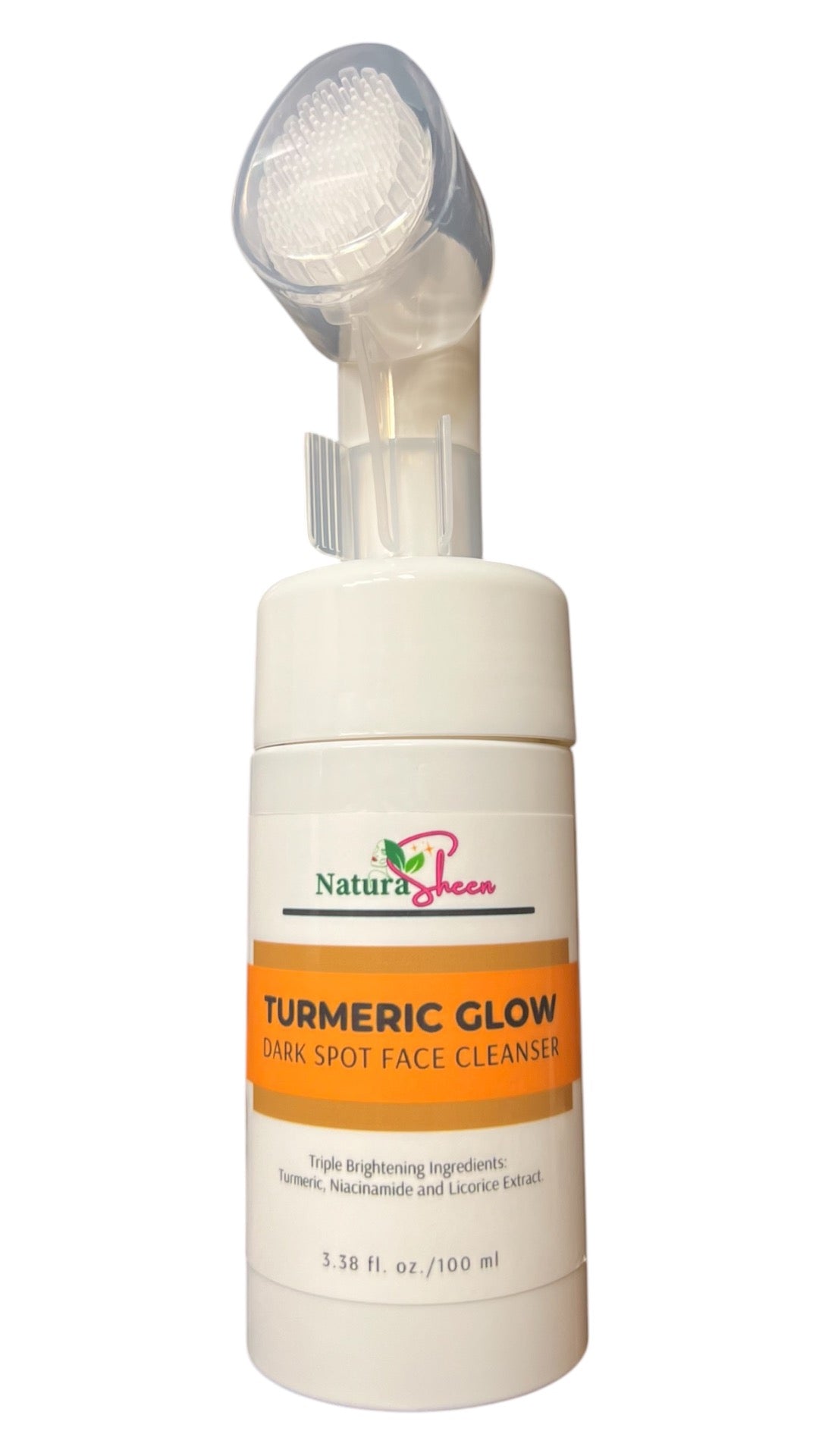 Turmeric Glow Dark Spot Face Cleanser by NaturaSheen Facial Brightening for Dark Spot and Blemishes. Glowing Skin